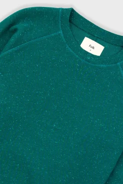 Engineered Raglan Sweat - Phthalo Green