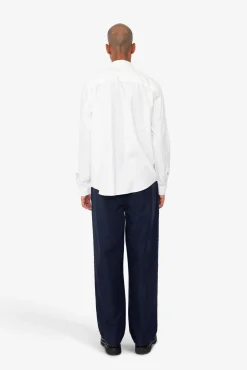 Herringbone Curve Shirt - Off White