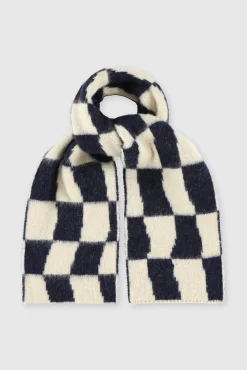 Howlin' | Mini Checkerboard Scarf - Navy