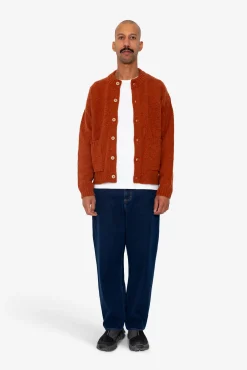 Knitted Jacket - Burnt Ochre