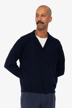 Knitted Shirt - Navy