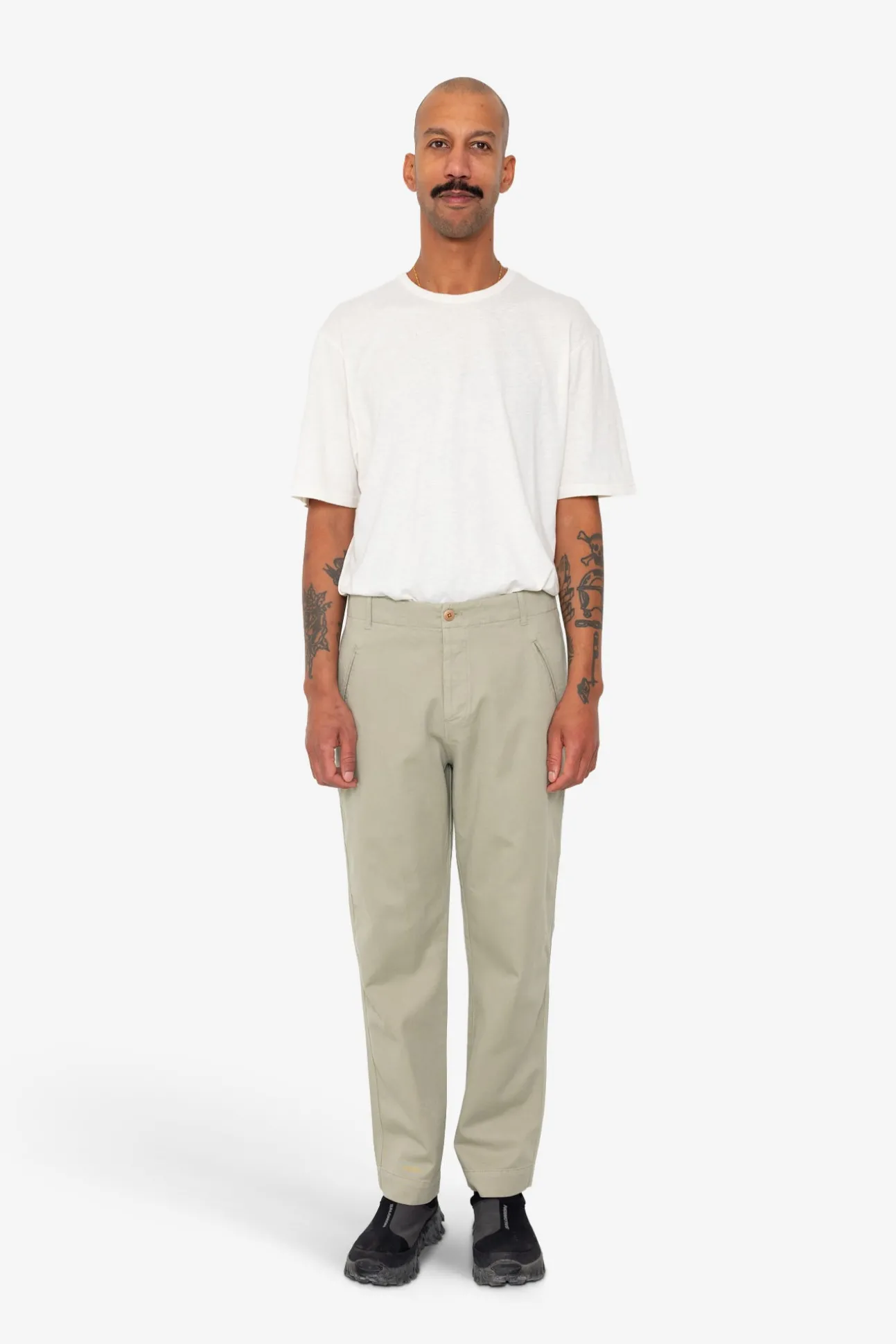 Lean Assembly Pant - Light Olive Brushed Twill