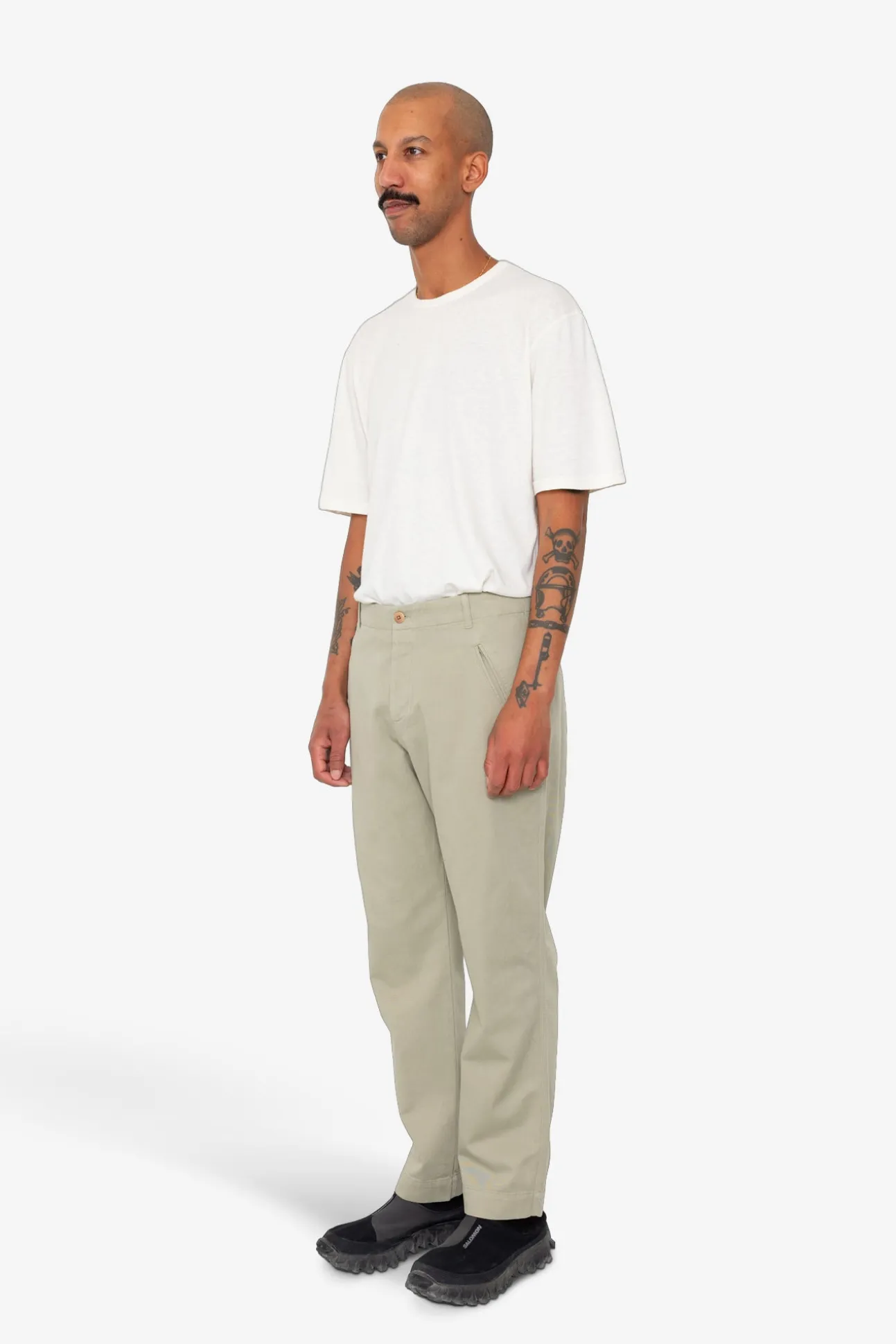 Lean Assembly Pant - Light Olive Brushed Twill