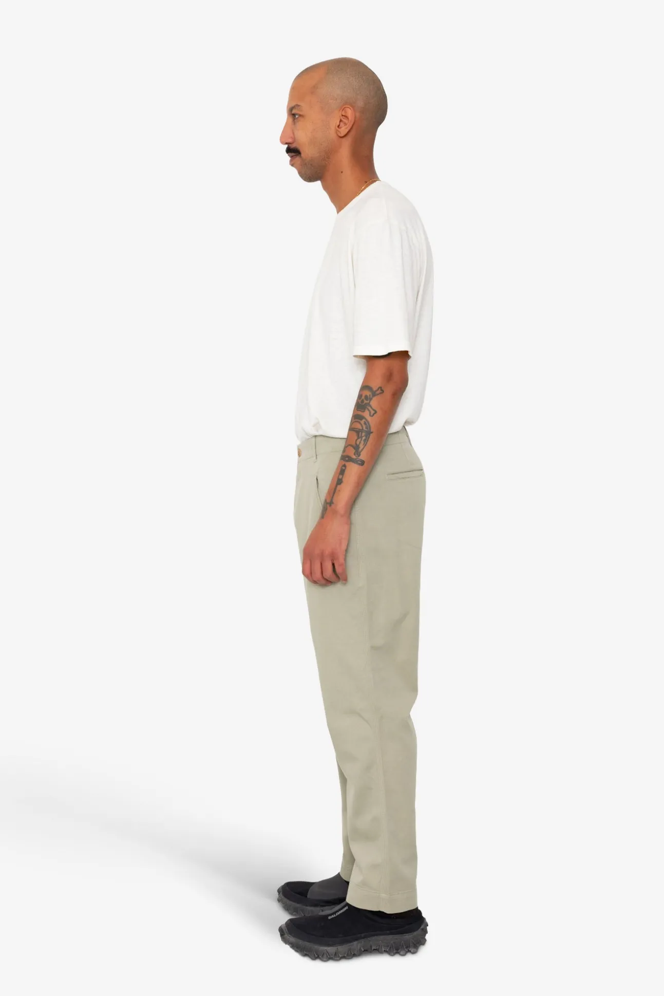 Lean Assembly Pant - Light Olive Brushed Twill