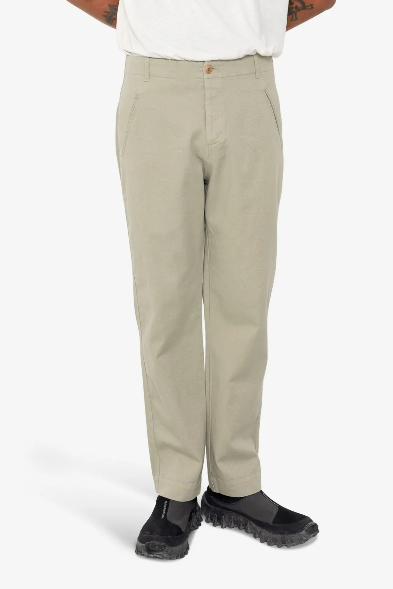 Lean Assembly Pant - Light Olive Brushed Twill