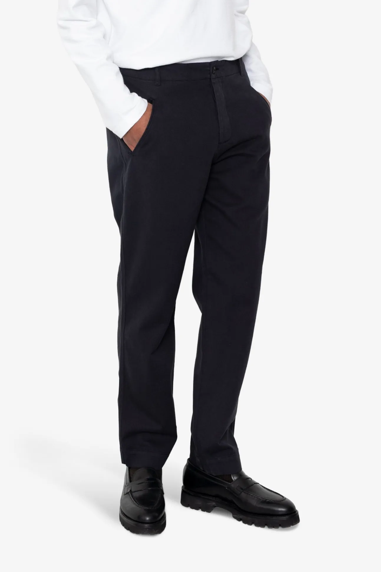 Lean Assembly Pant - Soft Black Brushed Twill