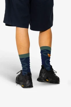 Lightweight Suiting Sock - Navy / Khaki