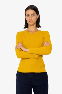 Long Sleeve Fitted T-Shirt - Chrome Yellow