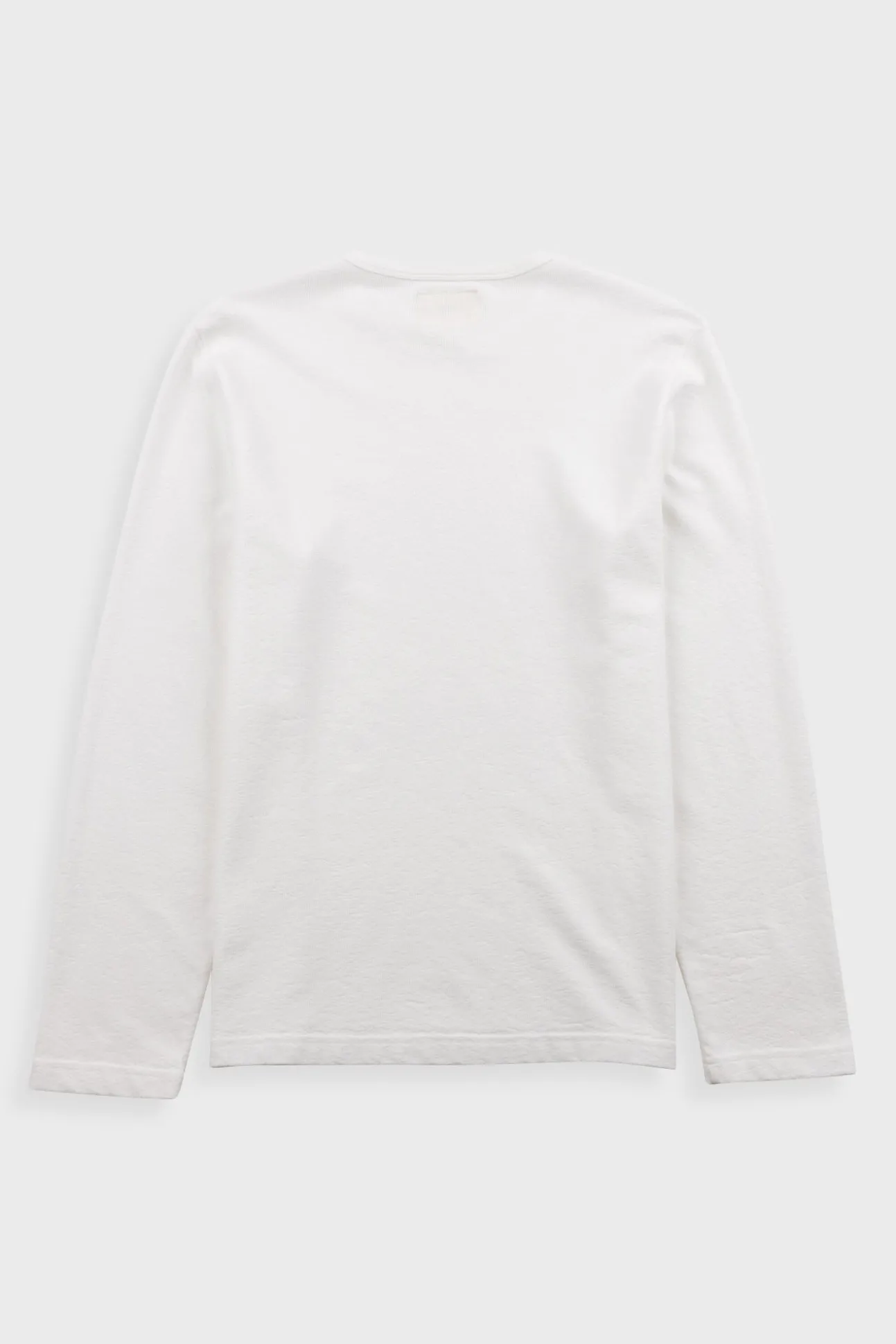 Long Sleeve Textured T-Shirt - White