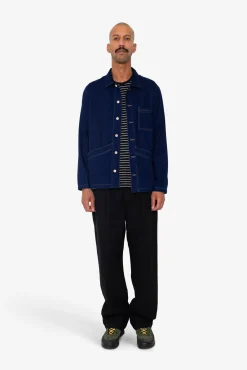 Meyer Shirt Jacket - Deep Denim Herringbone