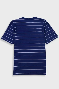 Microstripe T-Shirt - Navy / Ecru