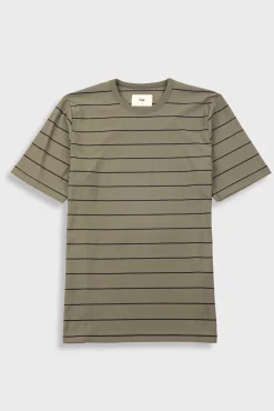 Microstripe T-Shirt - Olive / Black