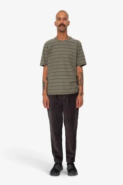 Microstripe T-Shirt - Olive / Black