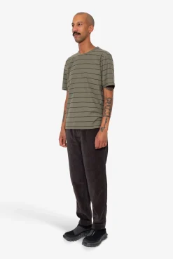 Microstripe T-Shirt - Olive / Black