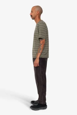 Microstripe T-Shirt - Olive / Black
