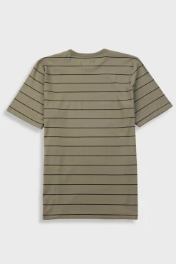 Microstripe T-Shirt - Olive / Black