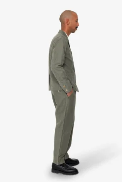 Patch Jacket - Dark Olive Slub
