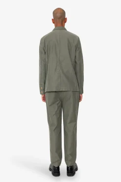 Patch Jacket - Dark Olive Slub