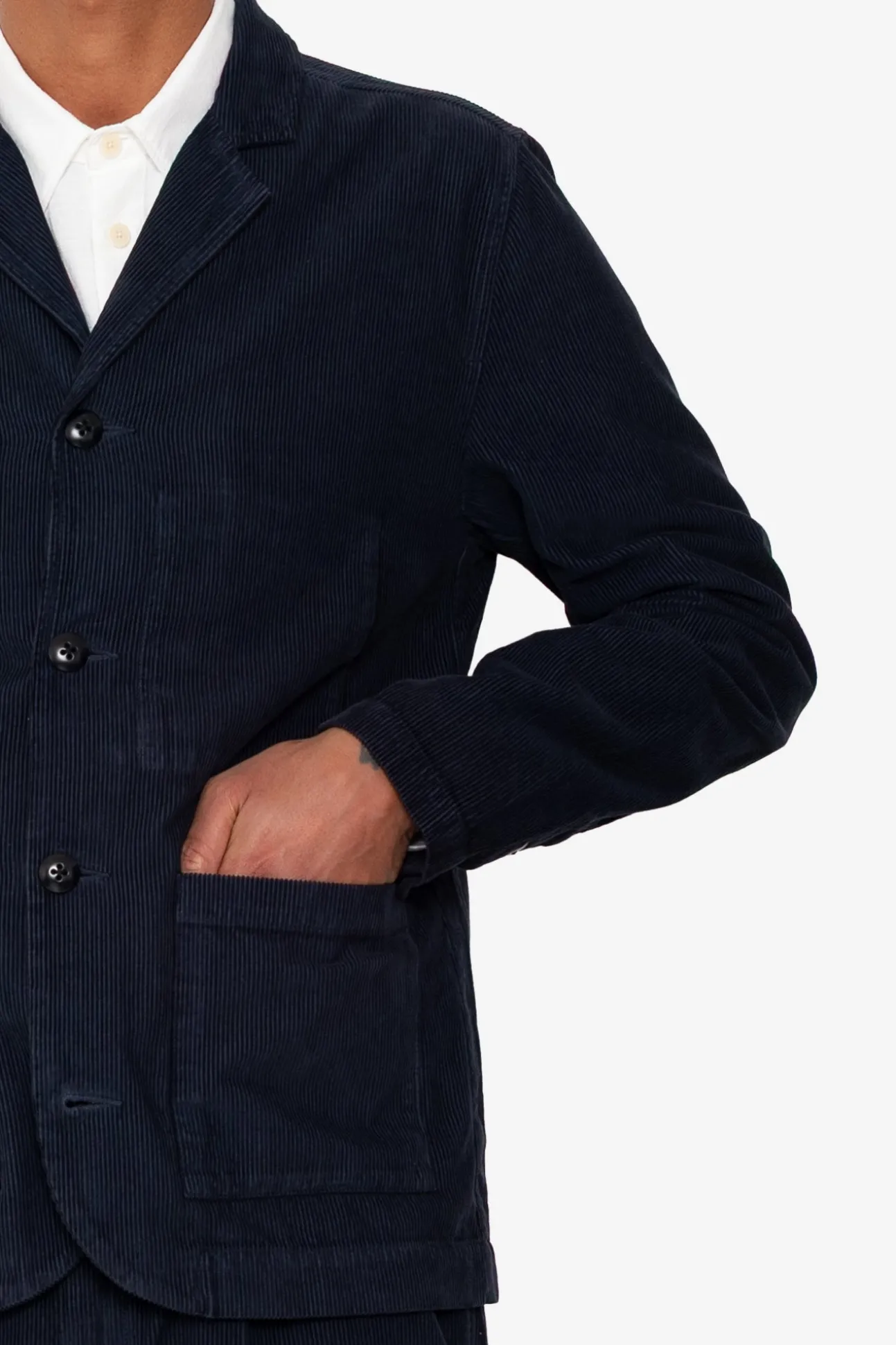 Patch Jacket - Navy Cord
