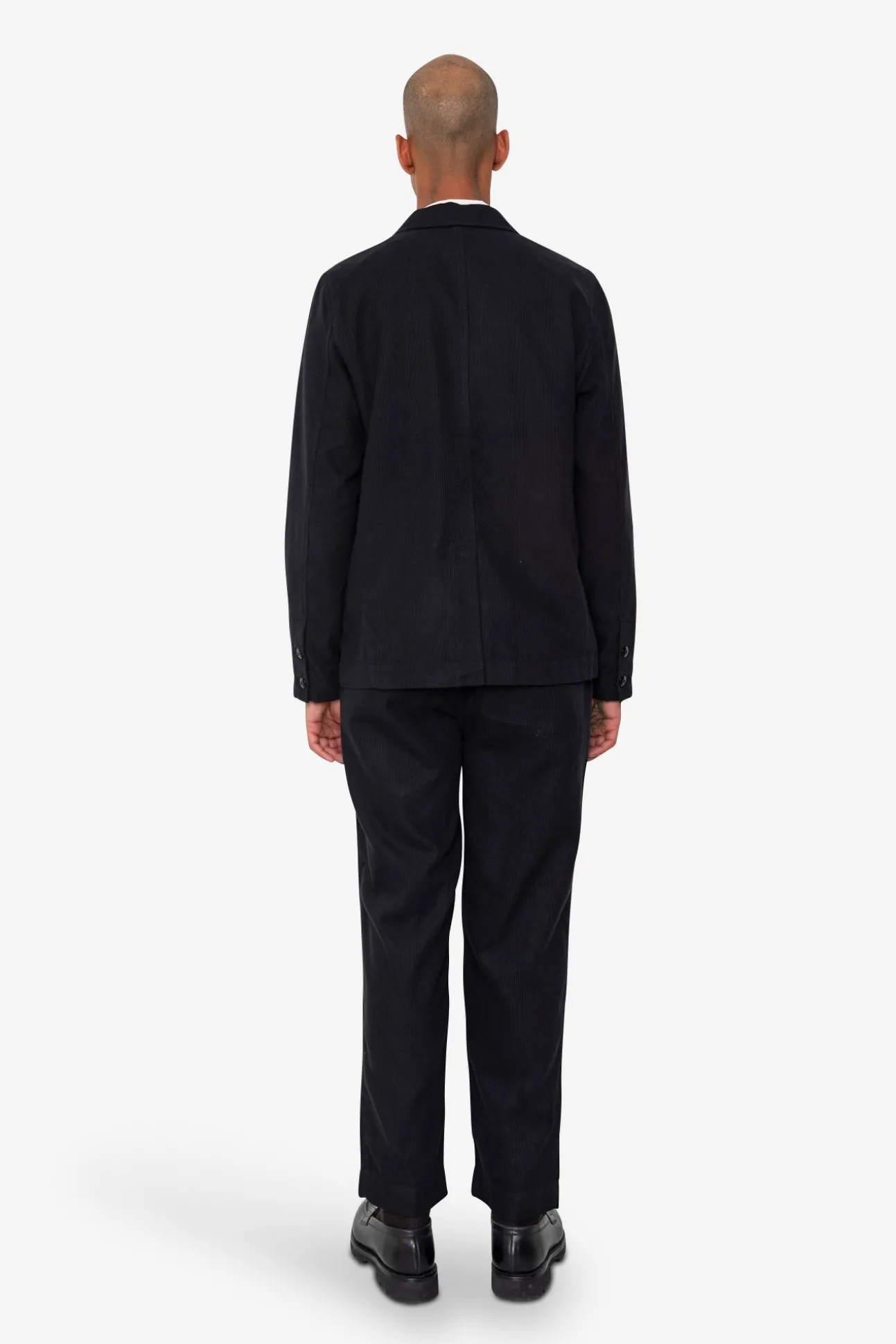 Patch Jacket - Soft Black Brushed Stripe