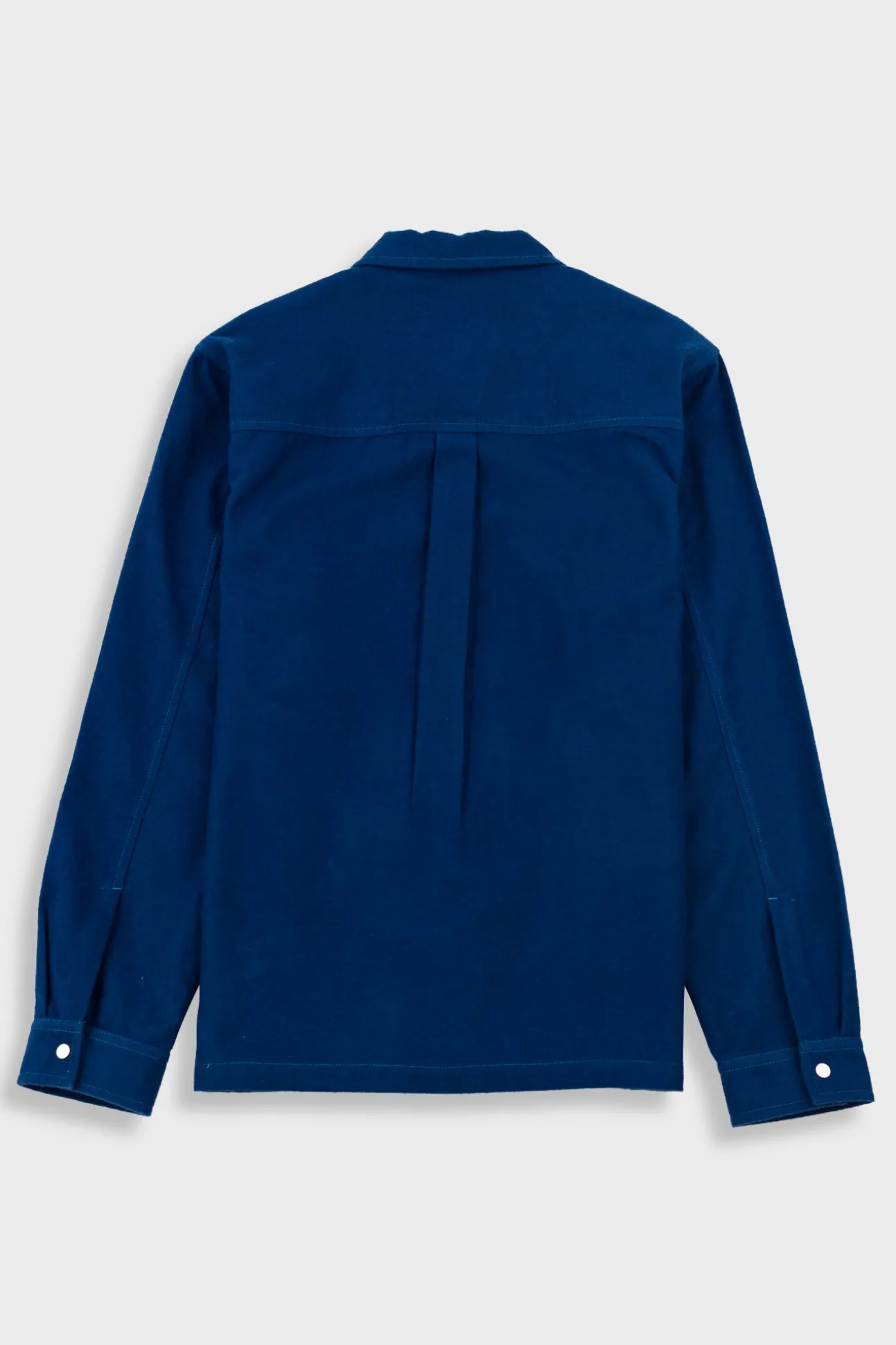 Patch Overshirt - Ink Blue Moleskin