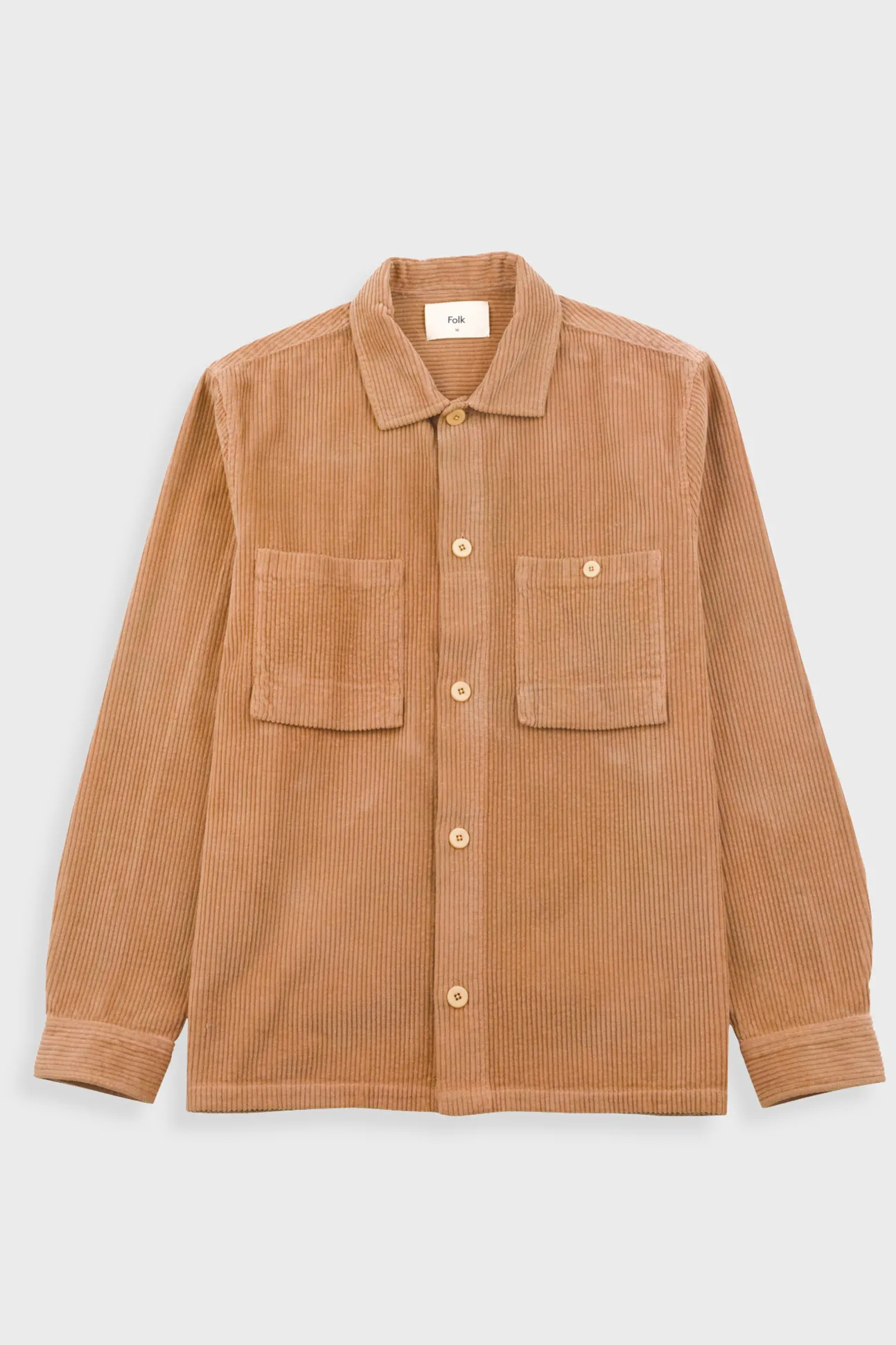 Patch Overshirt - Mink Chunky Cord