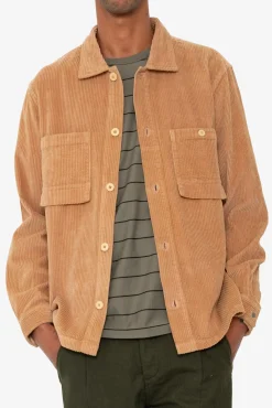 Patch Overshirt - Mink Chunky Cord