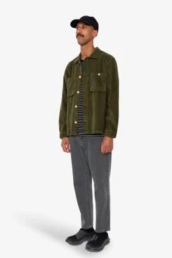 Patch Overshirt - Olive Chunky Cord