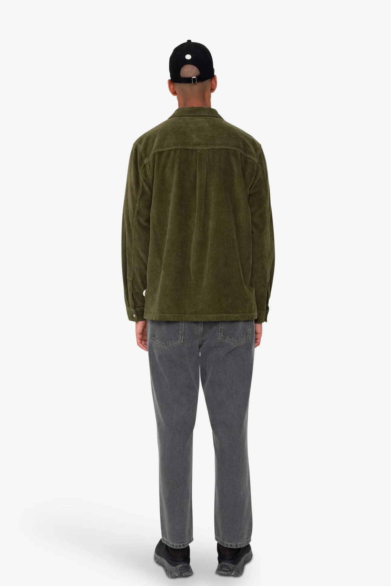 Patch Overshirt - Olive Chunky Cord