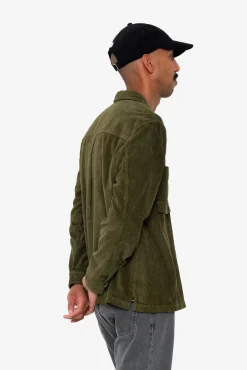 Patch Overshirt - Olive Chunky Cord