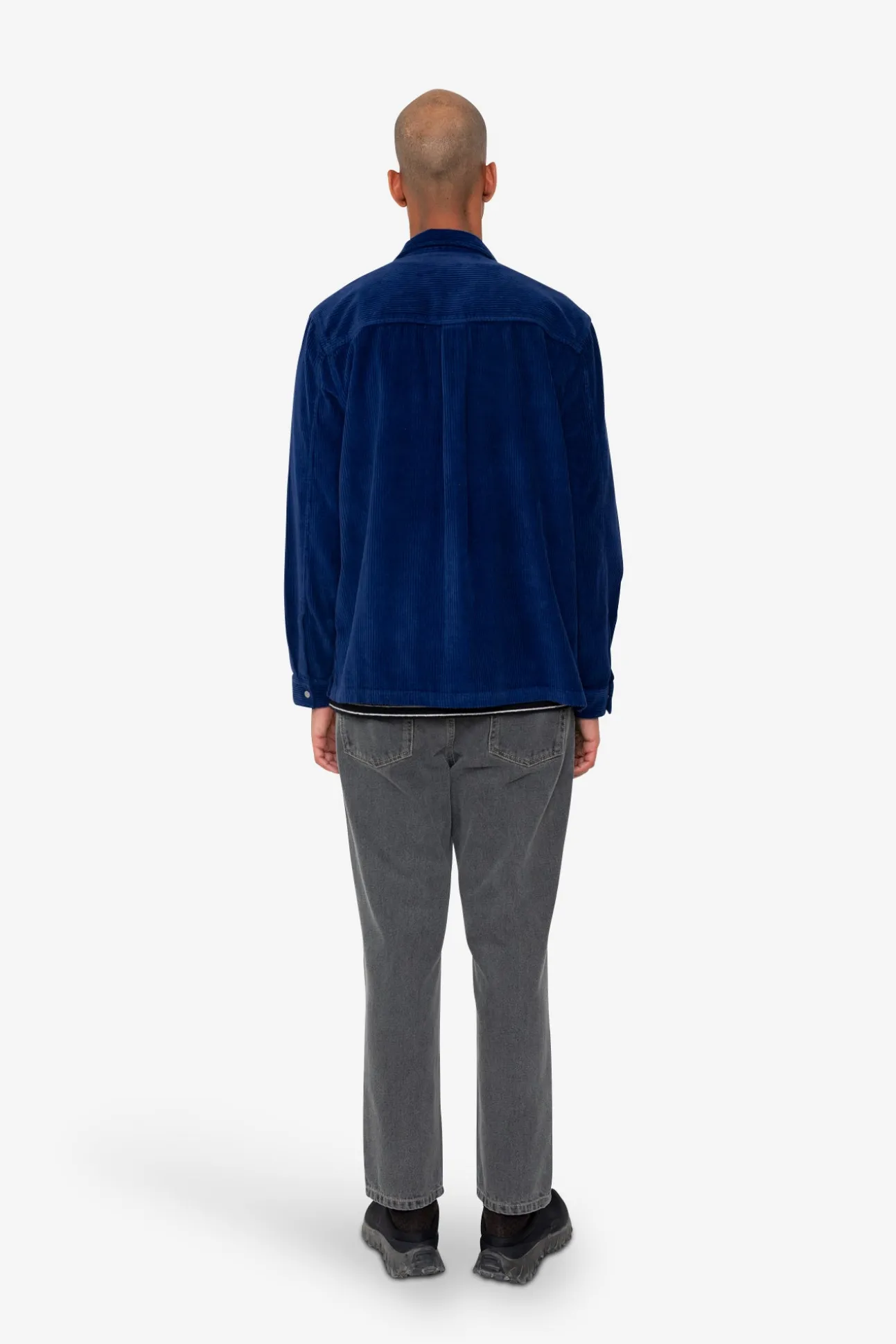 Patch Overshirt - Rich Navy Chunky Cord