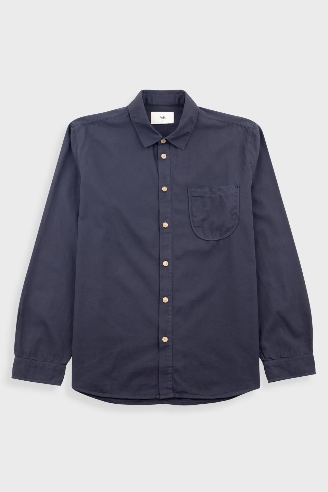 Plain Curve Shirt - Black