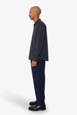 Plain Curve Shirt - Black