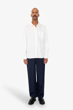 Plain Curve Shirt - Off White