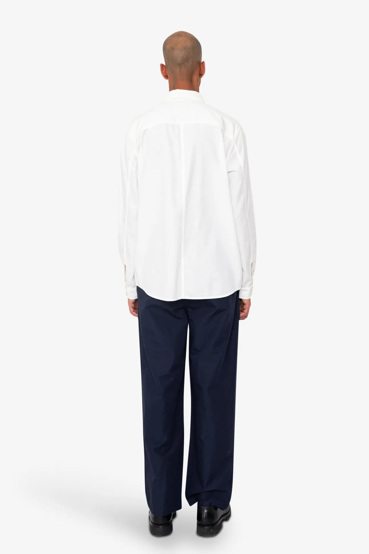 Plain Curve Shirt - Off White