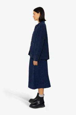 Pleated Shirt - Indigo Floatstitch