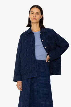 Pleated Shirt - Indigo Floatstitch