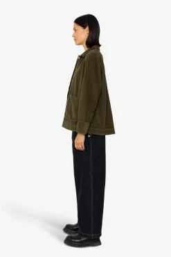 Pleated Shirt - Olive Cord