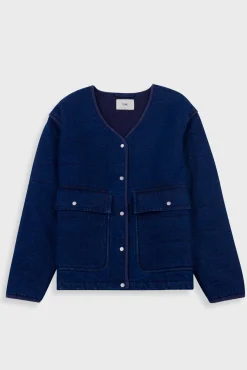 Quilted Liner - Indigo Denim