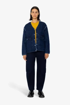 Quilted Liner - Indigo Denim