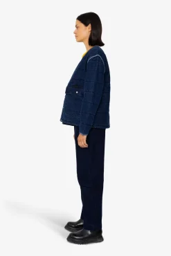 Quilted Liner - Indigo Denim