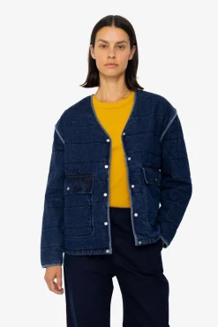Quilted Liner - Indigo Denim