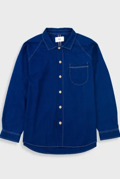 Raglan Shirt - Indigo Twill