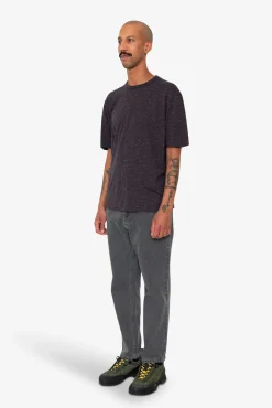 Relaxed Assembly T-Shirt - Black Grape Nep
