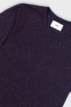 Relaxed Assembly T-Shirt - Black Grape Nep