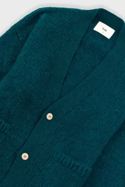 Relaxed Cardigan - Phthalo Green