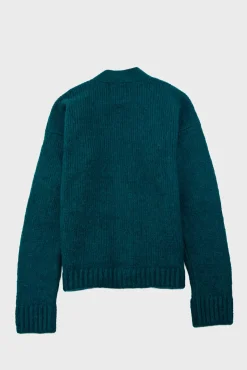 Relaxed Cardigan - Phthalo Green
