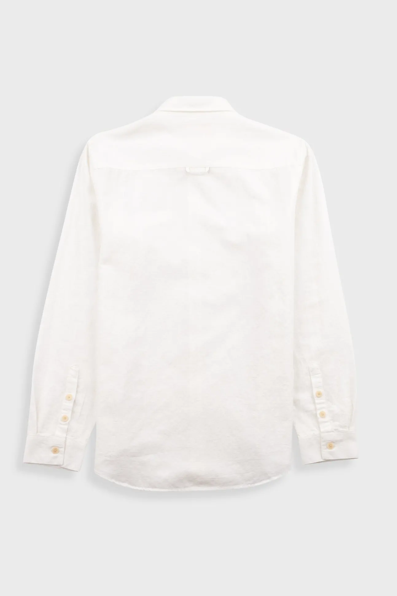Relaxed Fit Shirt - Ecru Seersucker