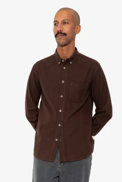 Relaxed Fit Shirt - Espresso Flannel