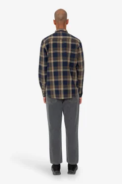 Relaxed Fit Shirt - Navy Olive Check